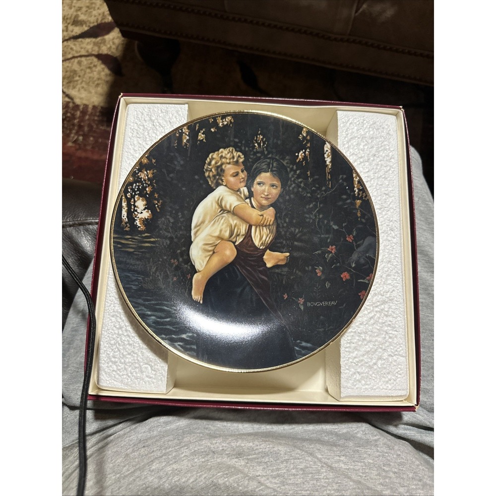 Beauty of Bouguereau "Jean Et Jeanette" Collector's Vintage Plate 1979  with COA